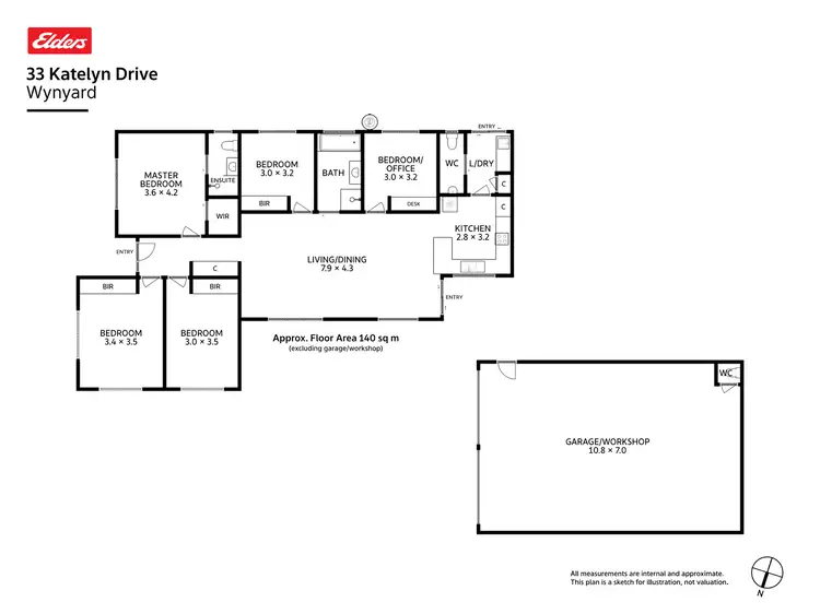 Floorplan of Homely house listing, 33 Katelyn Drive, Wynyard TAS 7325