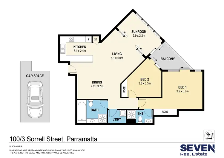Floorplan of Homely apartment listing, 100/3 Sorrell Street, Parramatta NSW 2150