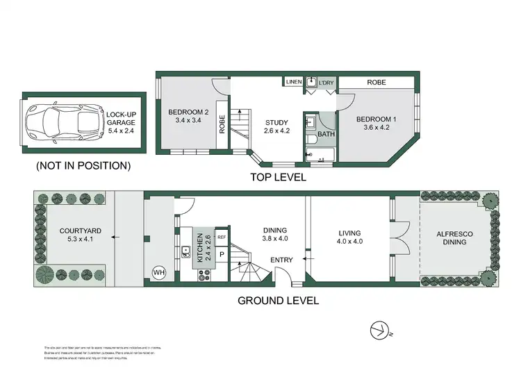 Floorplan of Homely townhouse listing, 2/50 Gerard Street, Cremorne NSW 2090