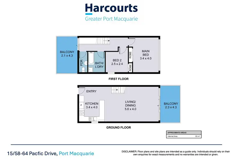 Floorplan of Homely unit listing, 15/58-64 Pacific Drive, Port Macquarie NSW 2444