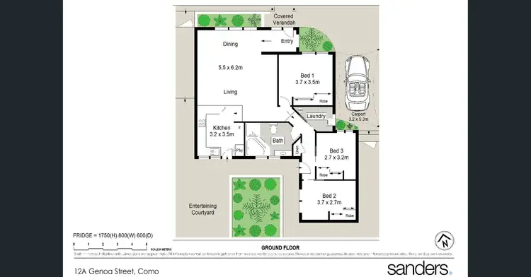 Floorplan of Homely house listing, 12A Genoa Street, Como NSW 2226