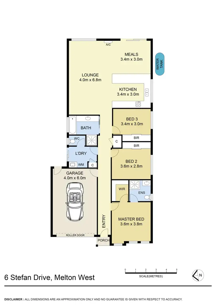 Floorplan of Homely house listing, 6 Stefan Drive, Harkness VIC 3337
