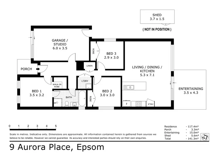 Floorplan of Homely house listing, 9 Aurora Place, Epsom VIC 3551