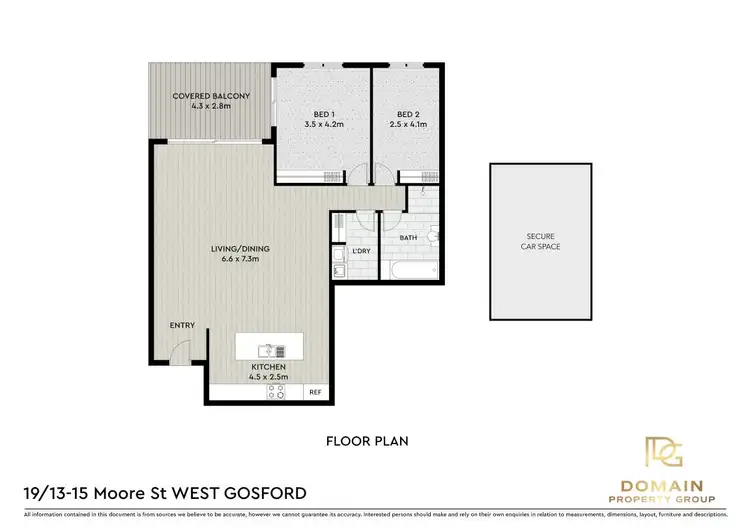 Floorplan of Homely apartment listing, Level 2/19/13-15 Moore Street, West Gosford NSW 2250