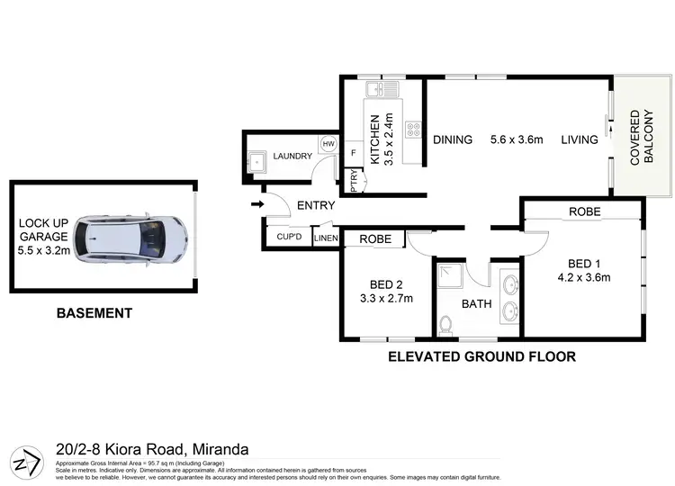 Floorplan of Homely apartment listing, 20/2-8 Kiora Road, Miranda NSW 2228