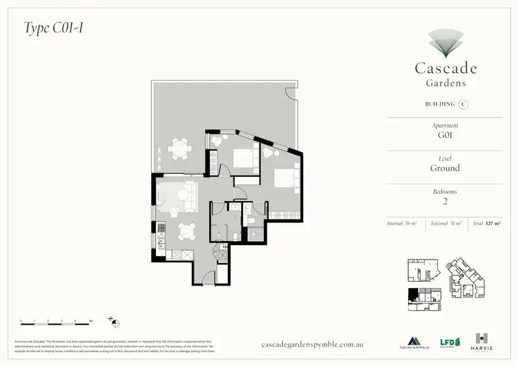 Floorplan of Homely apartment listing, CG01/8 Pymble Avenue, Pymble NSW 2073