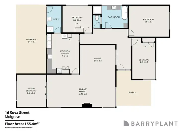 Floorplan of Homely house listing, 16 Suva Street, Mulgrave VIC 3170