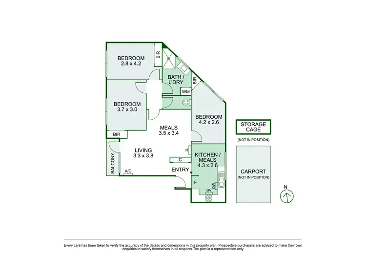 Floorplan of Homely apartment listing, 1/42-46 Parslow Street, Malvern VIC 3144