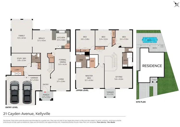 Floorplan of Homely house listing, 21 Cayden Avenue, Kellyville NSW 2155