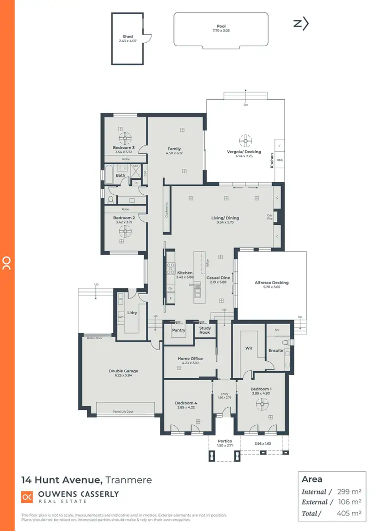 Floorplan of Homely house listing, 14 Hunt Avenue, Tranmere SA 5073
