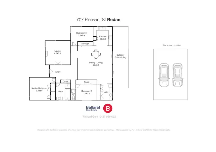 Floorplan of Homely house listing, 707 Pleasant Street South, Redan VIC 3350