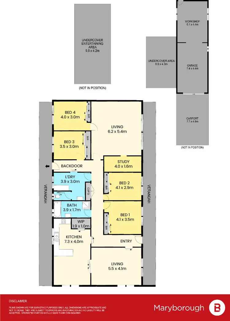 Floorplan of Homely house listing, 48 Dundas Road, Maryborough VIC 3465