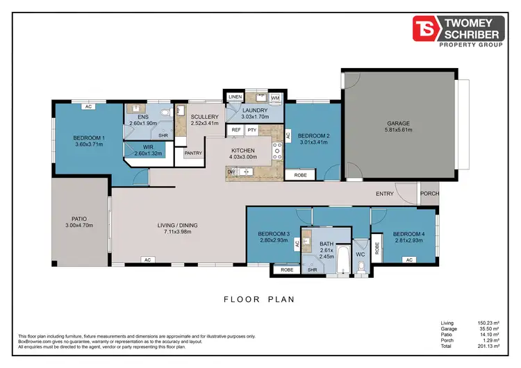 Floorplan of Homely house listing, 16 Lorne Loop, Kewarra Beach QLD 4879