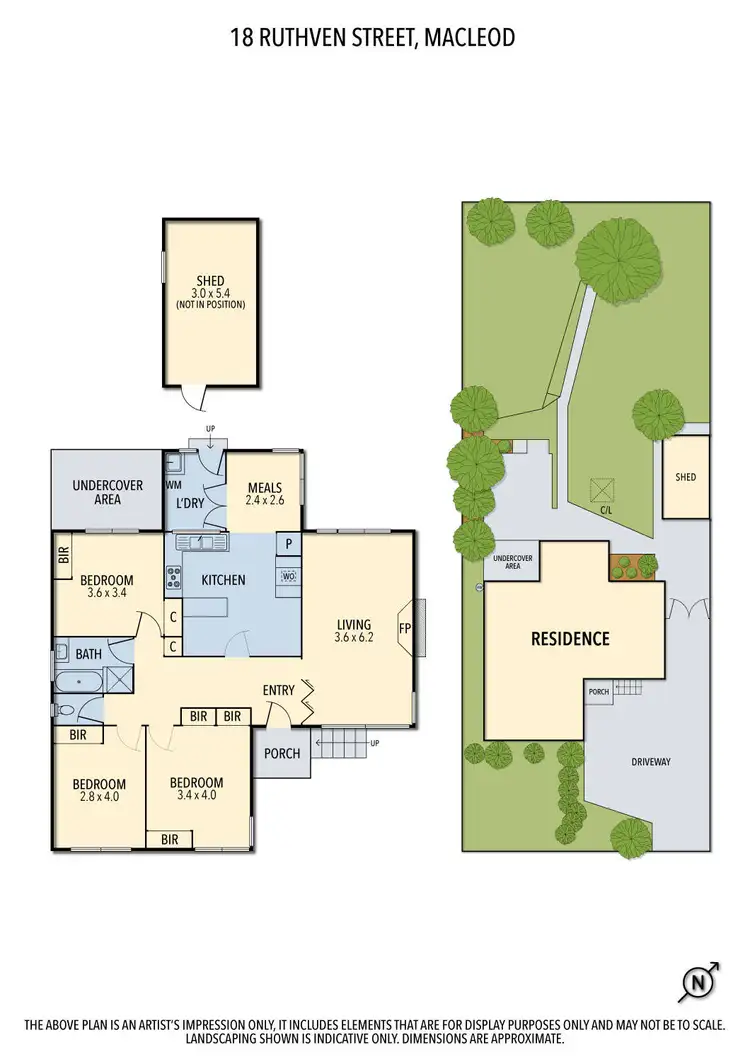 Floorplan of Homely house listing, 18 Ruthven Street, Macleod VIC 3085