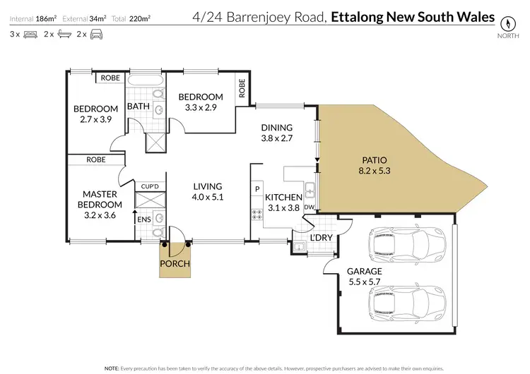 Floorplan of Homely villa listing, 4/24 Barrenjoey Road, Ettalong Beach NSW 2257