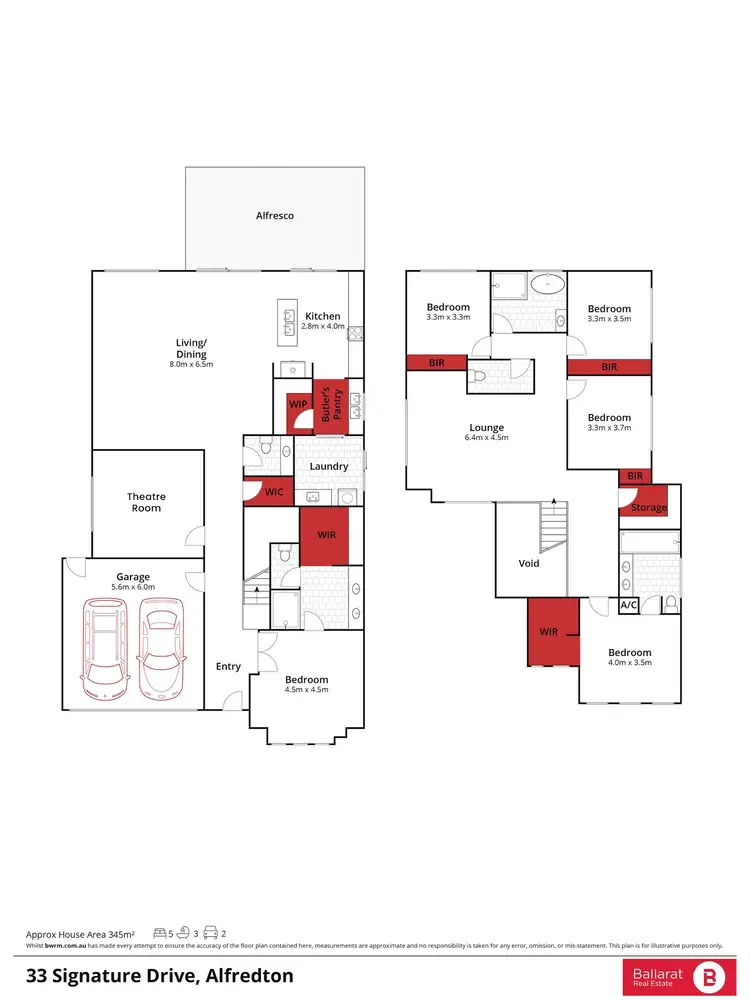 Floorplan of Homely house listing, 33 Signature Drive, Alfredton VIC 3350