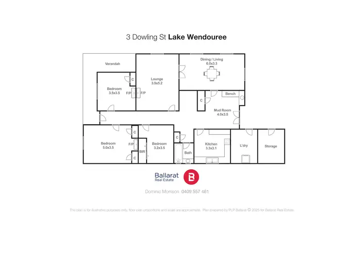 Floorplan of Homely house listing, 3 Dowling Street, Lake Wendouree VIC 3350