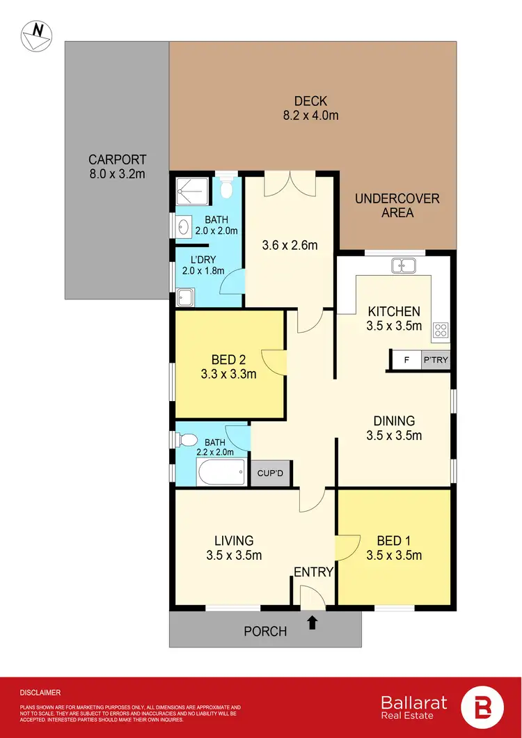 Floorplan of Homely house listing, 258 Humffray Street North, Brown Hill VIC 3350