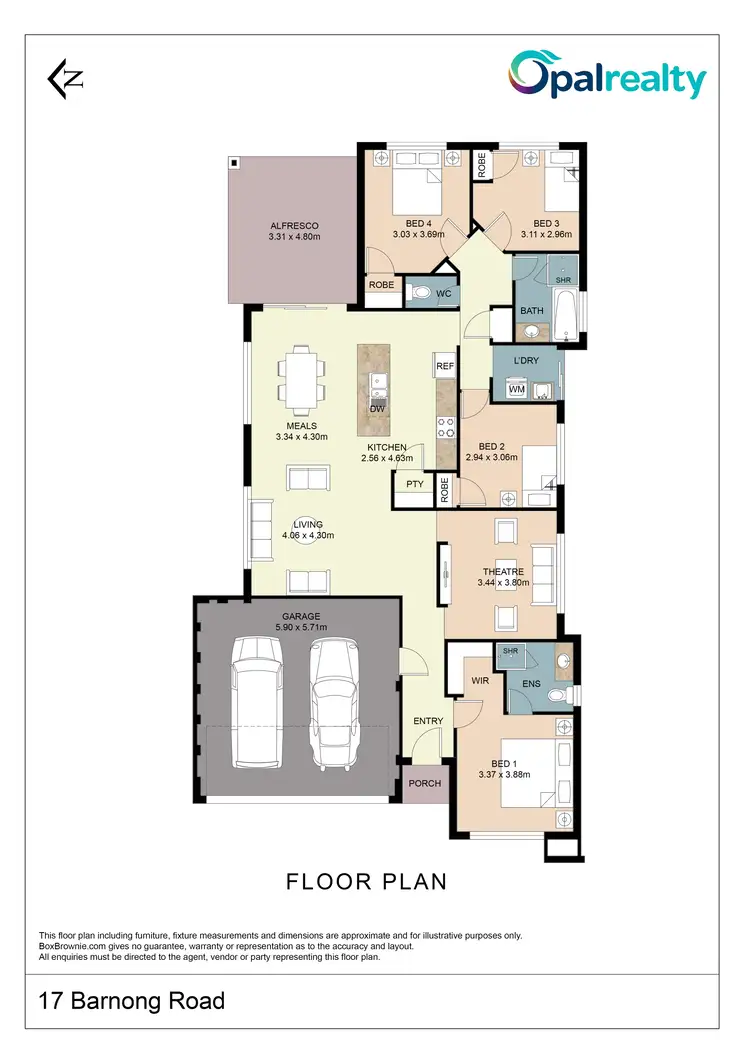 Floorplan of Homely house listing, 17 Barnong Road, Golden Bay WA 6174