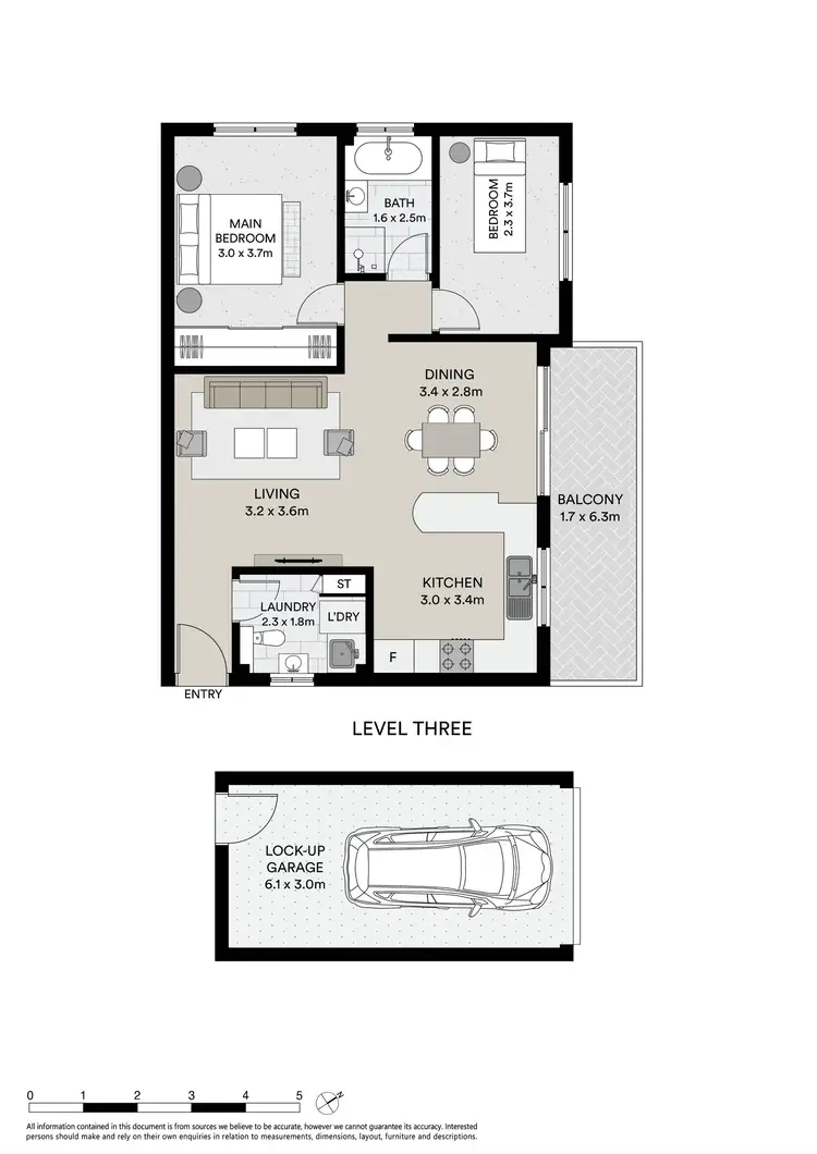 Floorplan of Homely apartment listing, 9/69-71 Parramatta Street, Cronulla NSW 2230