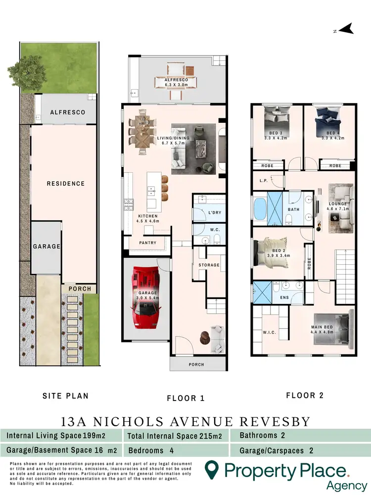 Floorplan of Homely semi-detached listing, 13A Nichols Avenue, Revesby NSW 2212