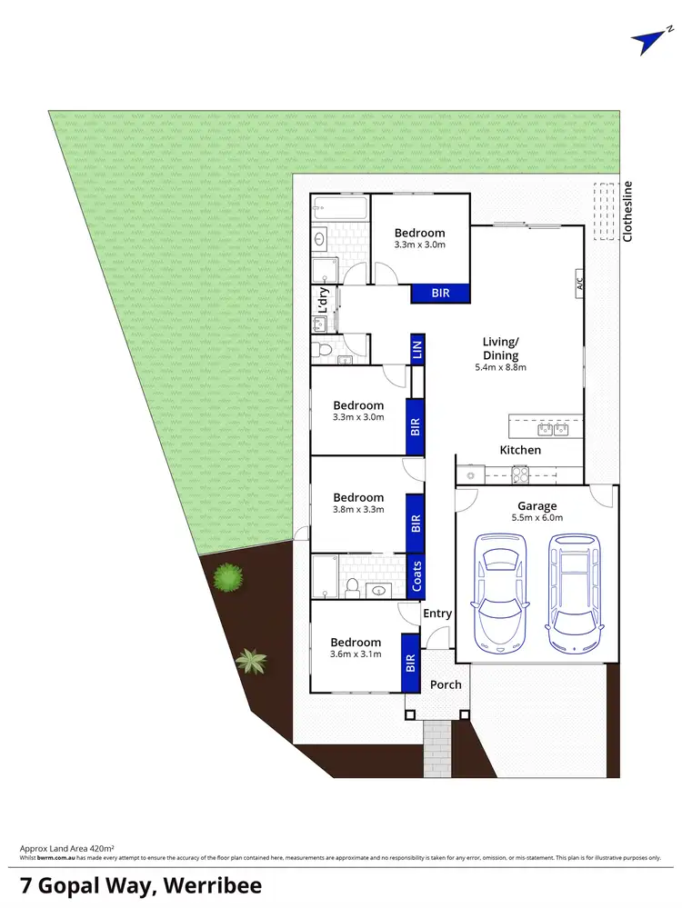 Floorplan of Homely house listing, 7 Gopal Way, Werribee VIC 3030