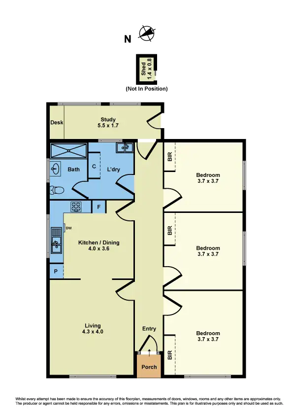 Floorplan of Homely house listing, 10 Chelsey Street, Ardeer VIC 3022