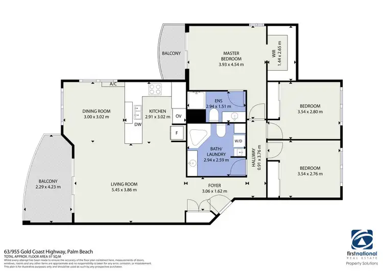 Floorplan of Homely unit listing, 63/955 Gold Coast Highway, Palm Beach QLD 4221