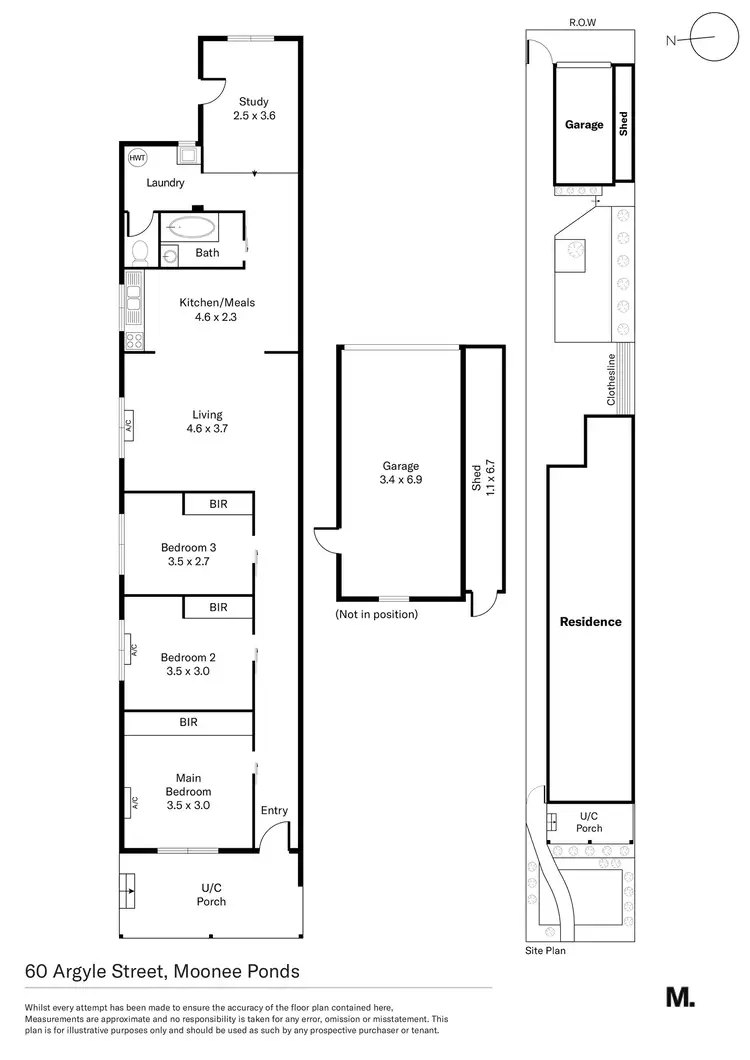 Floorplan of Homely house listing, 60 Argyle Street, Moonee Ponds VIC 3039