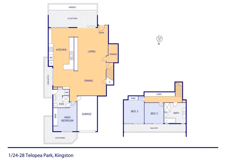 Floorplan of Homely apartment listing, 1/24-28 Telopea Park, Kingston ACT 2604