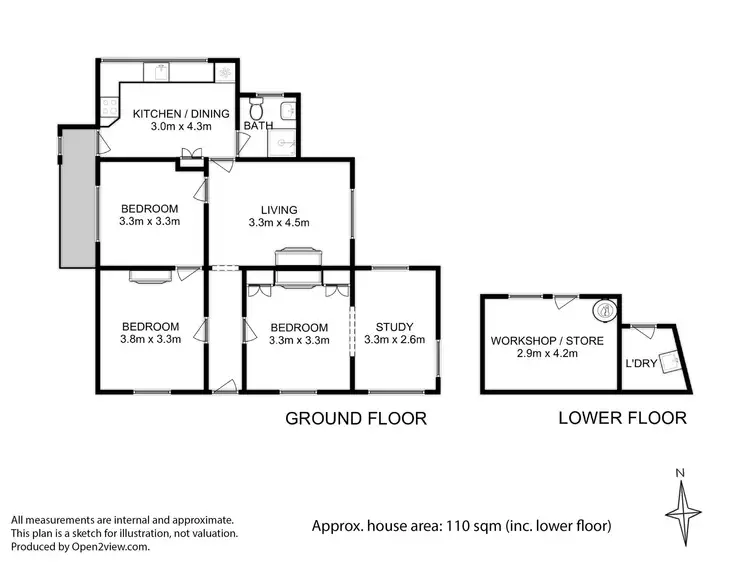 Floorplan of Homely house listing, 5 Amelia Street, West Hobart TAS 7000