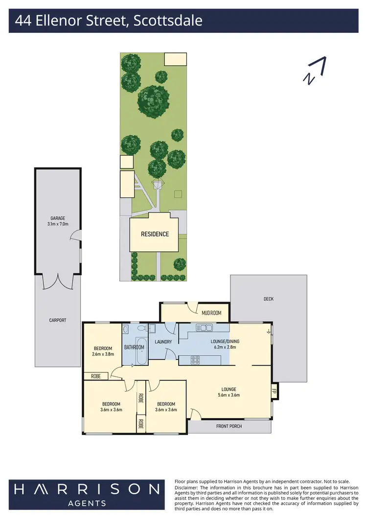 Floorplan of Homely house listing, 44 Ellenor Street, Scottsdale TAS 7260