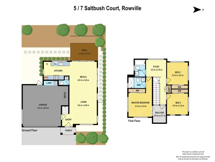 Floorplan of Homely townhouse listing, 5/7 Saltbush Court, Rowville VIC 3178