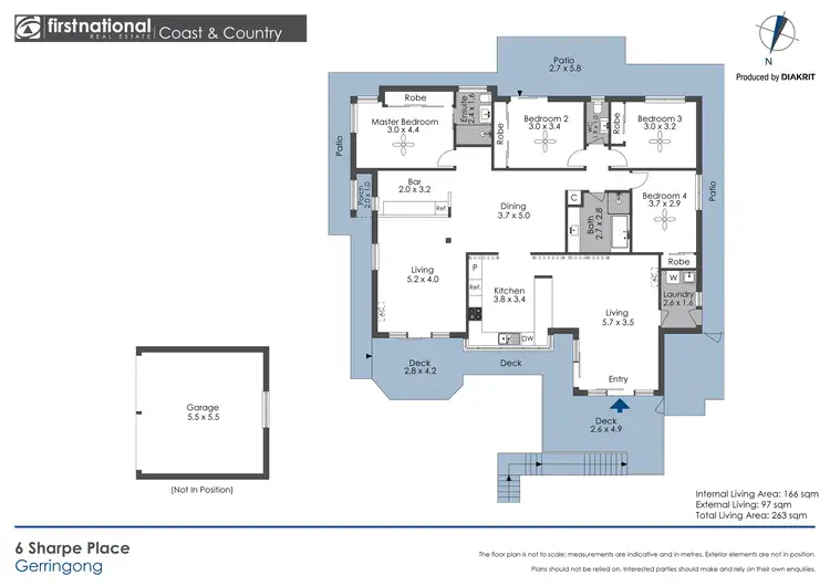 Floorplan of Homely house listing, 6 Sharpe Place, Gerringong NSW 2534