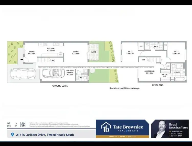 Floorplan of Homely townhouse listing, 21/14 Lorikeet Drive, Tweed Heads South NSW 2486