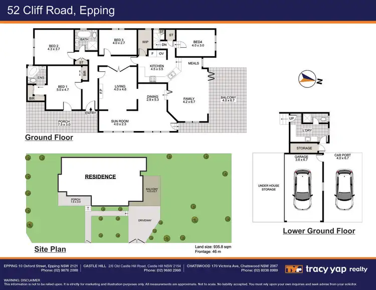 Floorplan of Homely house listing, 52 Cliff Road, Epping NSW 2121