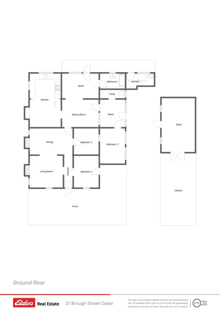 Floorplan of Homely house listing, 27 Brough Street, Cobar NSW 2835