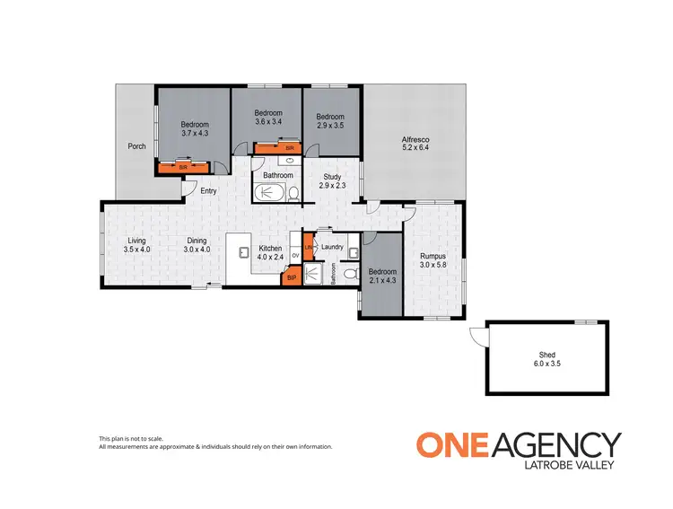 Floorplan of Homely house listing, 59 Bank Street, Traralgon VIC 3844