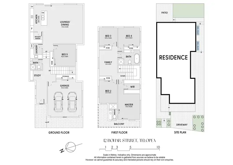 Floorplan of Homely semi-detached listing, 12 Bonar Street, Telopea NSW 2117