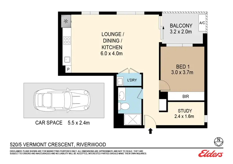 Floorplan of Homely apartment listing, 520/5 Vermont Crescent, Riverwood NSW 2210