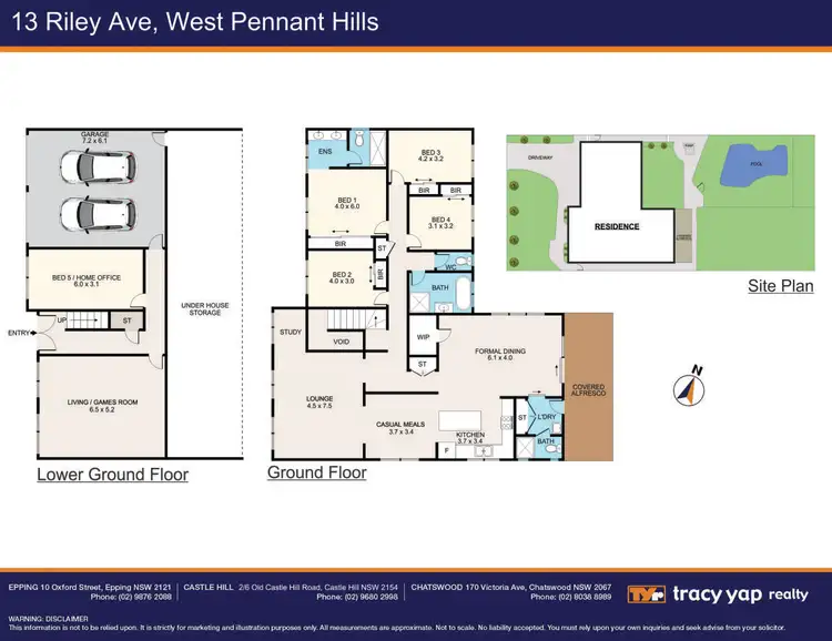 Floorplan of Homely house listing, 13 Riley Avenue, West Pennant Hills NSW 2125