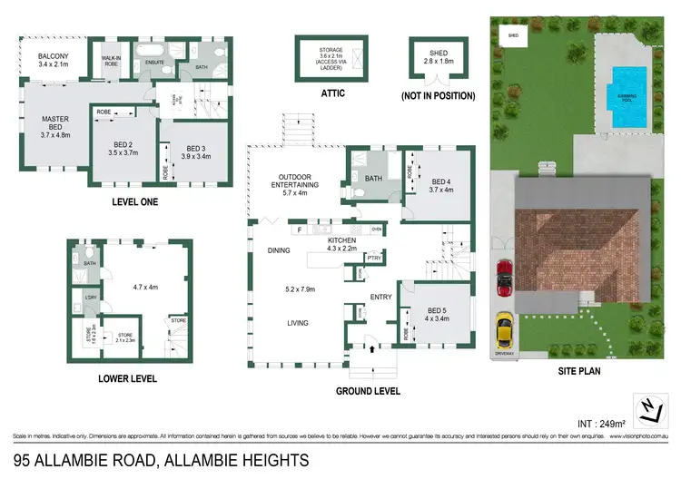 Floorplan of Homely house listing, 95 Allambie Road, Allambie Heights NSW 2100