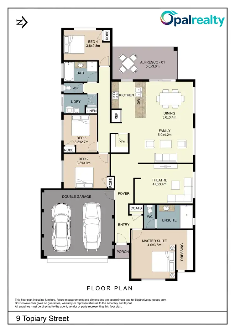 Floorplan of Homely house listing, 9 Topiary Street, Lakelands WA 6180