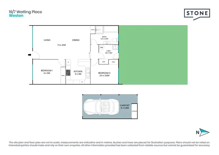 Floorplan of Homely townhouse listing, 19/7 Watling Place, Weston ACT 2611