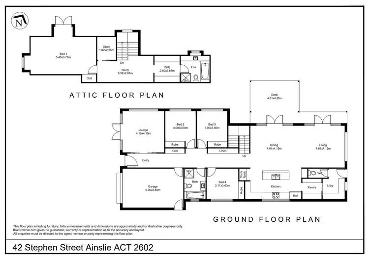Floorplan of Homely house listing, 42 Stephen Street, Ainslie ACT 2602