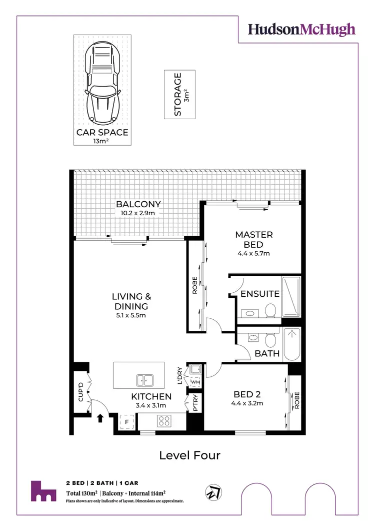 Floorplan of Homely apartment listing, 402/3 Mungo Scott Place, Summer Hill NSW 2130