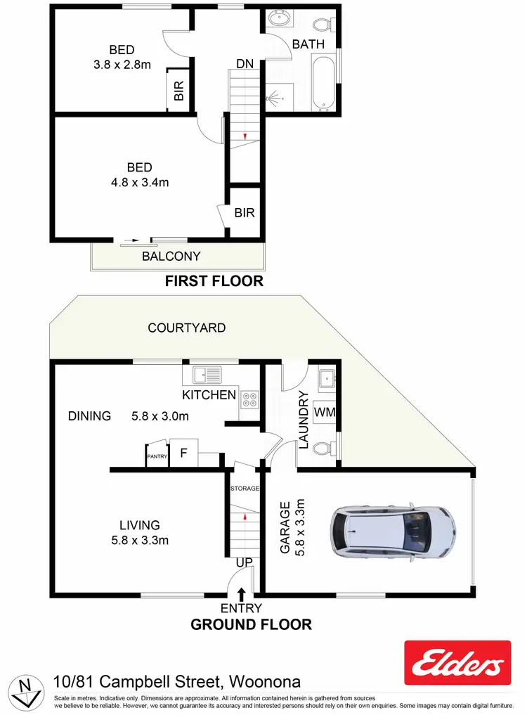 Floorplan of Homely house listing, 10/81 Campbell Street, Woonona NSW 2517