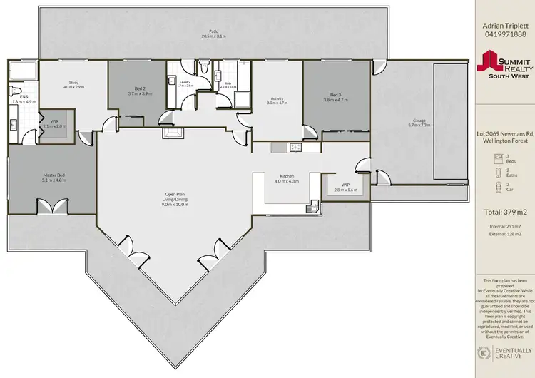 Floorplan of Homely rural property listing, Lot 3069 Newmans Road, Wellington Forest WA 6236