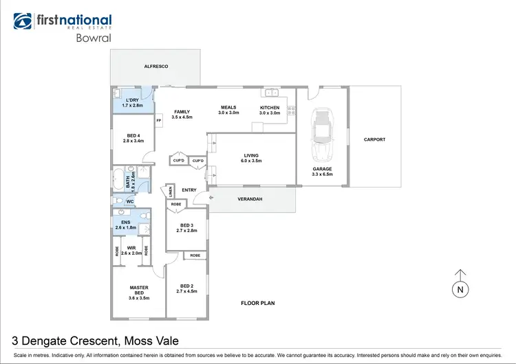 Floorplan of Homely house listing, 3 Dengate Crescent, Moss Vale NSW 2577