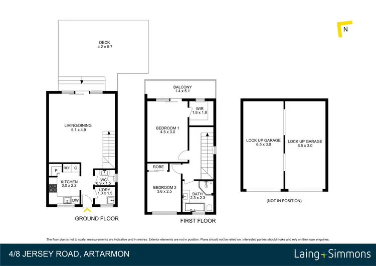 Floorplan of Homely townhouse listing, 4/8 Jersey Road, Artarmon NSW 2064